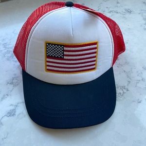American Flag Trucker hat